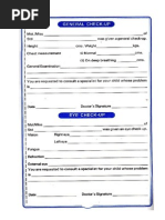 Standard medical form 