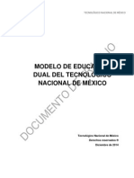 Modelo de Educación Dual Del Tecnológico Nacional de México