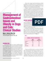 Dietary Management of Gastrointestinal Issues and Obesity In