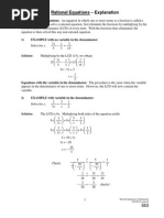 2011-Rational Equations - Explanation