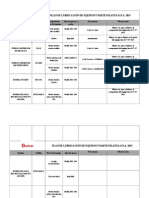 Plan de Lubricación de Equipos y Partes Planta o