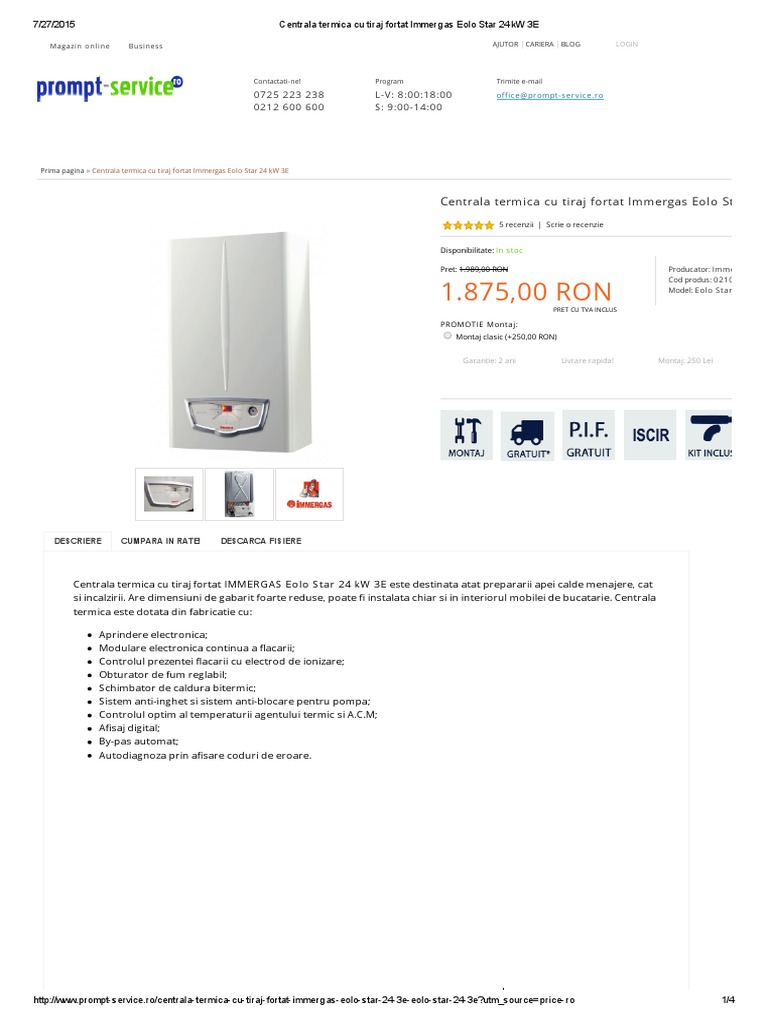 Centrale Termice In Condensatie Immergas Victrix Pro 120 2 Erp