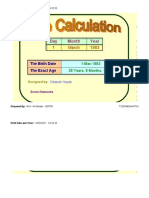 Calculate Your Age