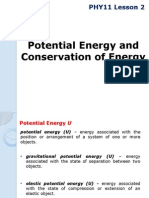 PHY11 Lesson 2 Potential Energy and Conservation of Energy 2Q1415