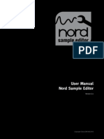 Nord Sample Editor English User Manual v2.x Edition 2