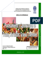 Procesamiento y Conservación de Frutas, Hortalizas, Granos y Cereales
