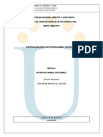 Módulo Especialización Nutrición Animal Sostenible 2010