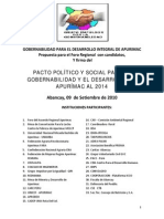 2-Pacto de Gobernabilidad Apurimac2014