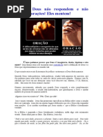 Deus e Jesus não atendem orações