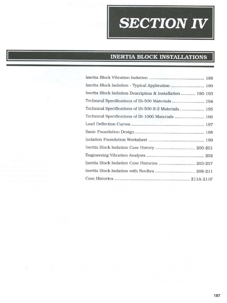 Inertia Block Installations | PDF