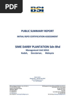 Sime Darby Summary Report