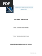 La Toxicología Industrial