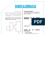 1.- Expresiones Algebraicas