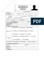 Formulario de Inscripción de Alumnos