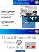 3D CAD Modelling Types