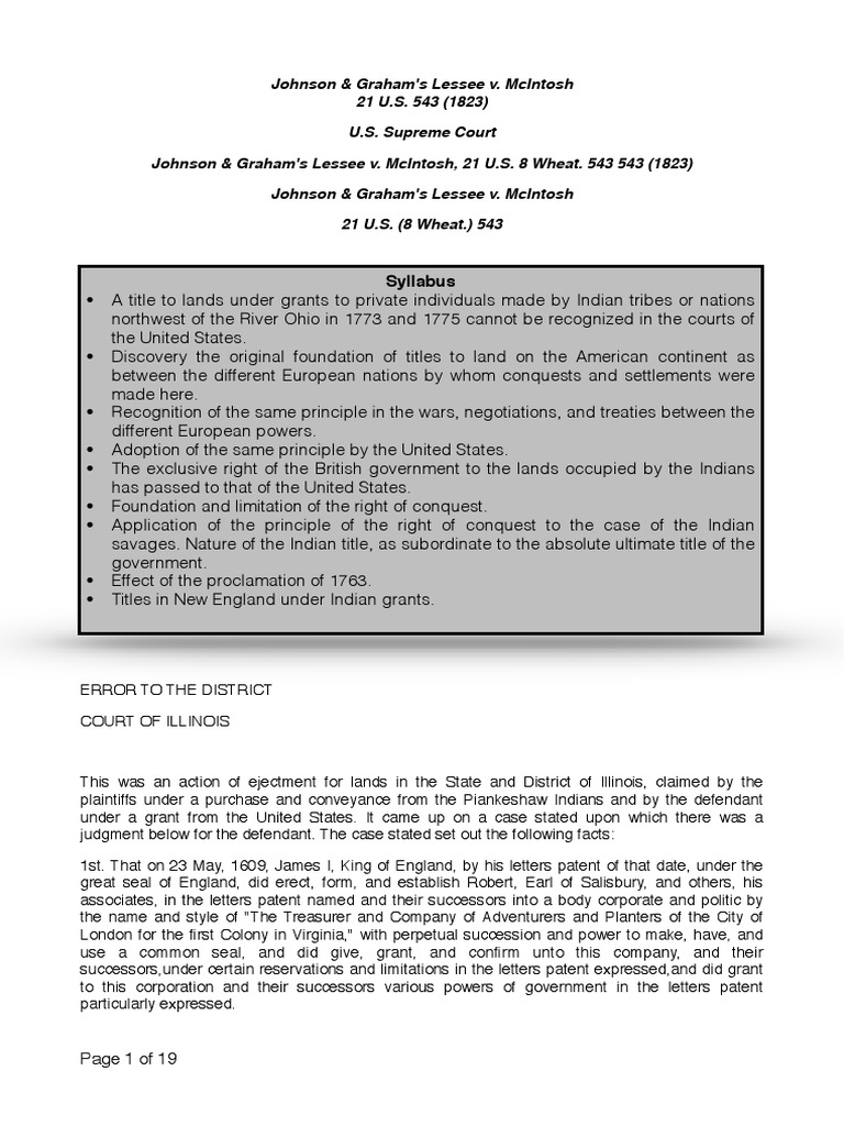 Johnson v. Mcintosh PDF