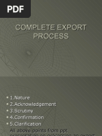 Complete Export Process