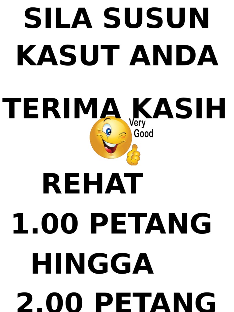 Sila Susun Kasut Anda