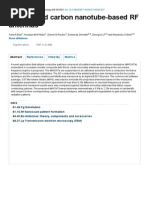 Multi-Walled Carbon Nanotube-Based RF Antennas - Abstract - Nanotechnology - IOPscience