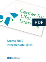 PDF 2010 Microsoft Access Intermediate Skills Manual