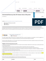 Environmental Democracy Index 2015 Released India at 24th Position