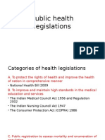 Public Health Legislations