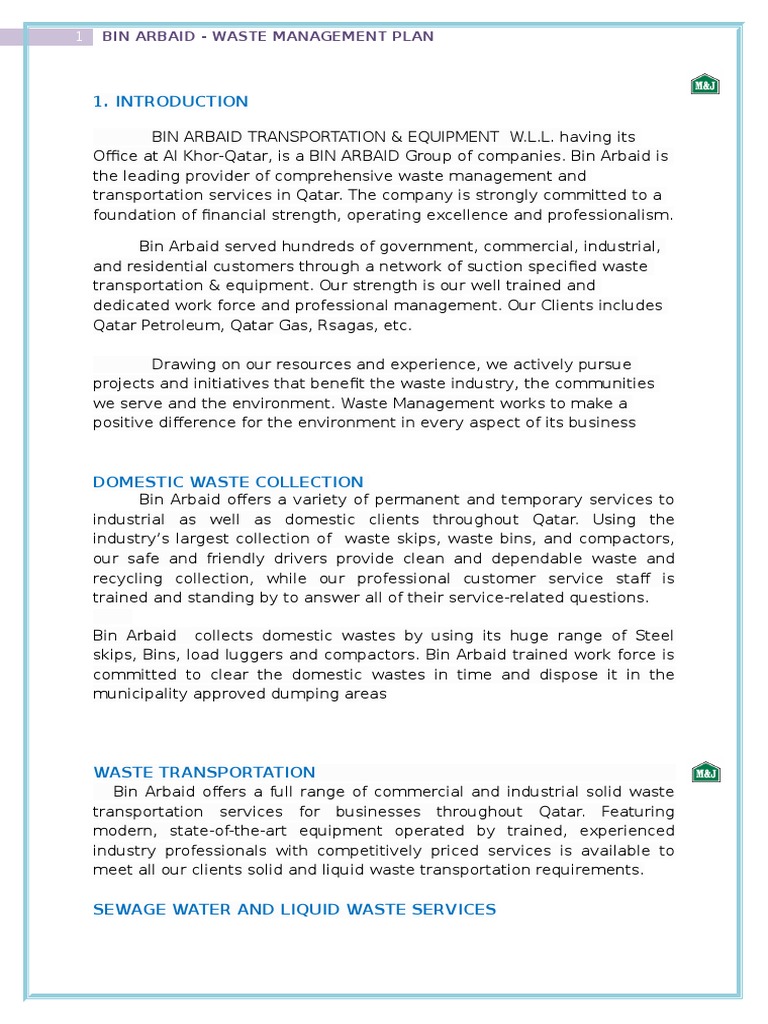 waste-management-plan-draft-pdf-waste-management-incineration