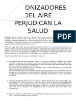 Los Ionizadores Del Aire Perjudican La Salud