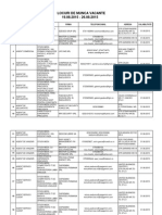 Lista Locurilor de Munca Vacante