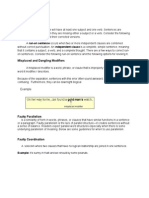 Sentences Errors: Fragments and Run-Ons