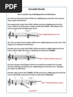 Easy Method For Building Seventh Chords