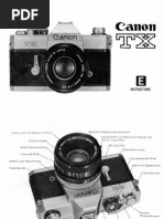 Canon TX Film Camera User Manual