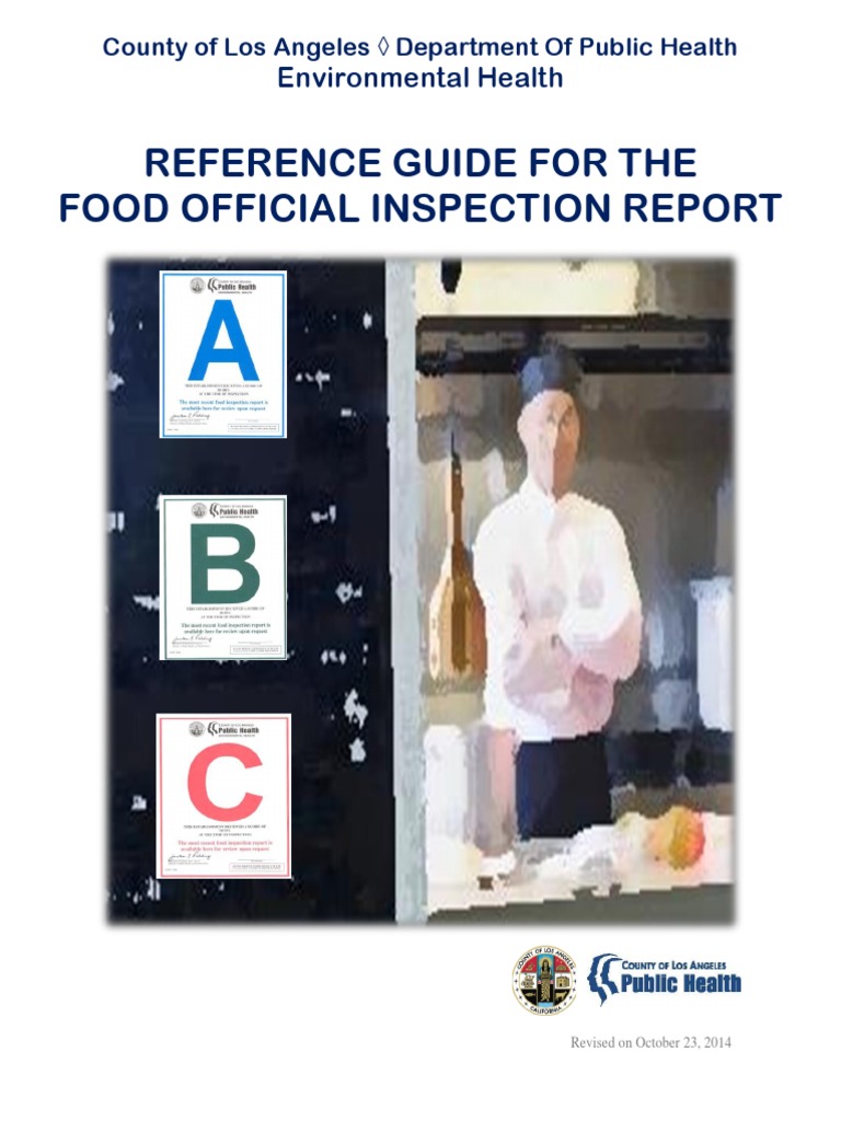 County of Los Angeles Department of Public Health - REFERENCE GUIDE FOR ...
