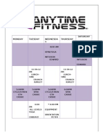 Anytime Fitness of Flagstaff Group Fitness Schedule