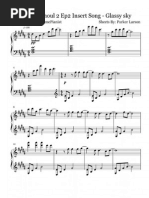 Glassy Sky Piano Sheet