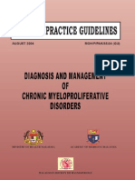 CPG Diagnosis and Management Chronic Myeloproliferative Disorder