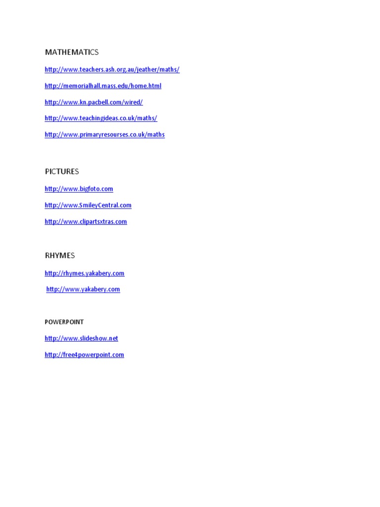 Website For Maths | PDF | Teaching Methods & Materials