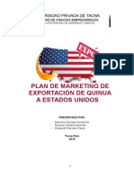 Plan de Marketing de Exportación de Quinua a Estados Unidos