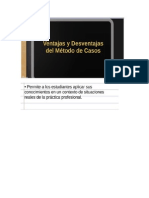 Ventajas Desventajas de Fichas Descriptivas en Met de Casos