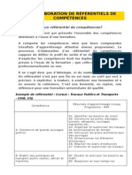 Elaboration de Referentiel