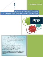 Gíua de Funcionamiento de Los Comits de Contralora Ciudada