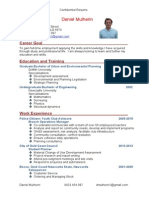 Daniel Mulherin Resume 2015