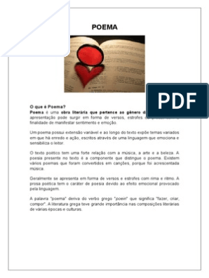 APOSTILA DE PORTUGUES 6o ANO Setembro Pronta, PDF, Poesia