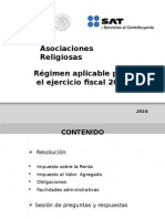 Asociaciones Religiosas 2014 Presentación