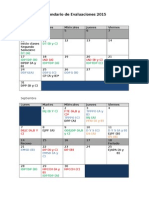 Calendario Académico Definitivo 2 Semestre 2015