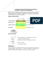 Chequeo y Optimización de Estructuras de Pavimentos Flexibles