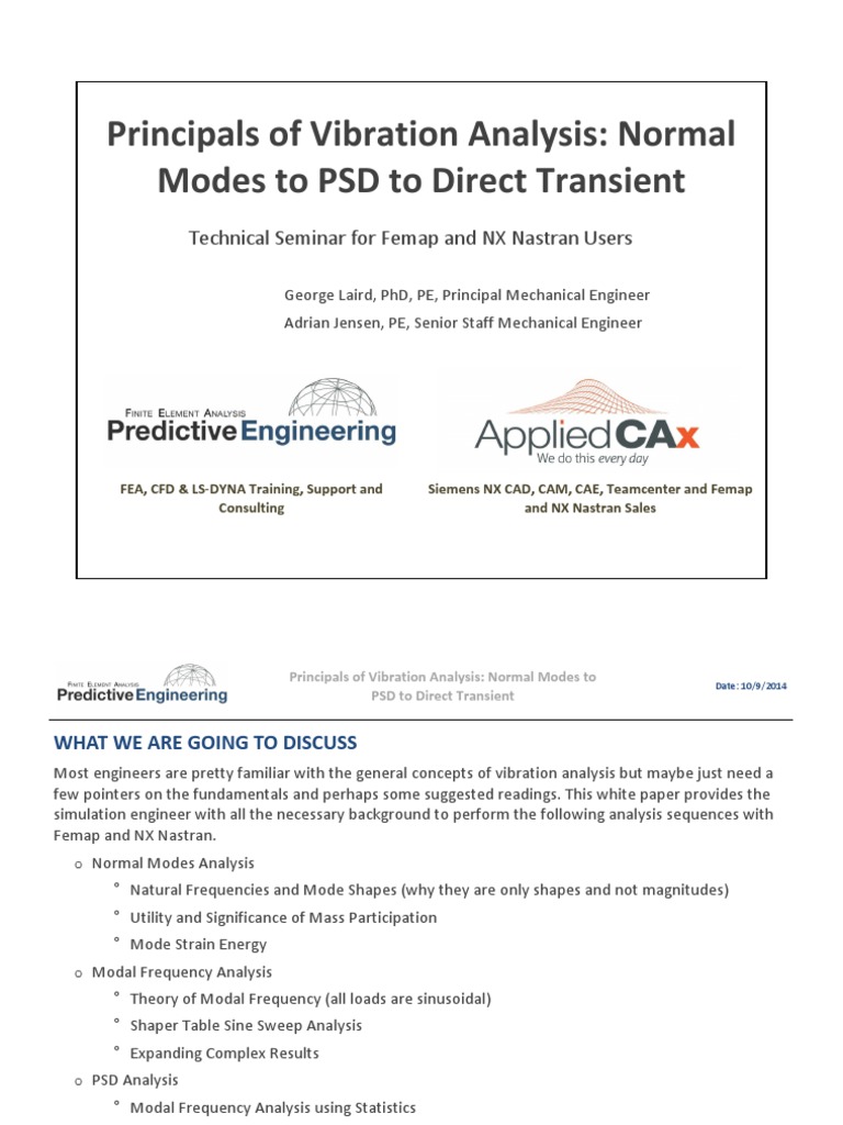 Vibration Analysis with Femap & NX Nastran | PDF | Normal Mode ...