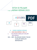 Contoh Id Pelajar Tid Kerian 15