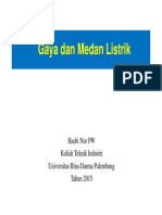 Kuliah 3 Gaya Dan Medan Listrik