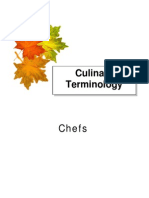 Culinary Terminology